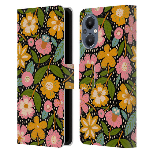 Gabriela Thomeu Floral Floral Jungle Leather Book Wallet Case Cover For OnePlus Nord N20 5G