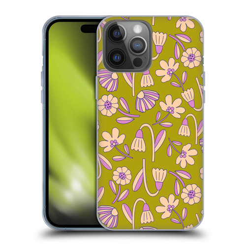Gabriela Thomeu Floral Art Deco Soft Gel Case for Apple iPhone 14 Pro Max