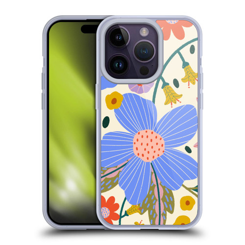 Gabriela Thomeu Floral Pure Joy - Colorful Floral Soft Gel Case for Apple iPhone 14 Pro