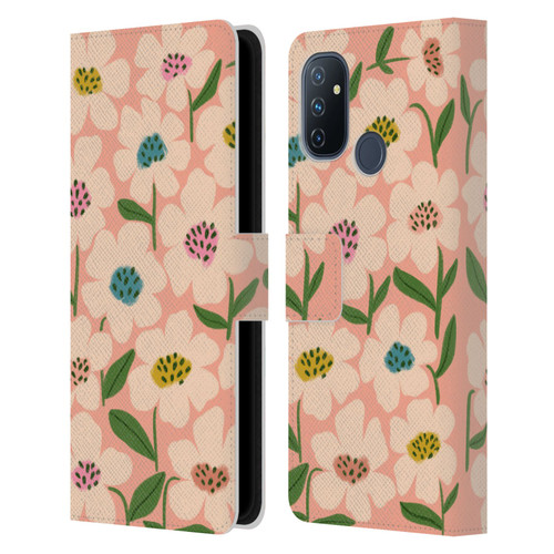 Gabriela Thomeu Floral Blossom Leather Book Wallet Case Cover For OnePlus Nord N100