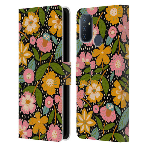 Gabriela Thomeu Floral Floral Jungle Leather Book Wallet Case Cover For OnePlus Nord N100