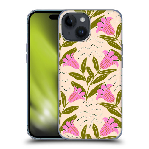 Gabriela Thomeu Floral Tulip Soft Gel Case for Apple iPhone 15