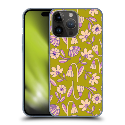 Gabriela Thomeu Floral Art Deco Soft Gel Case for Apple iPhone 15 Pro Max