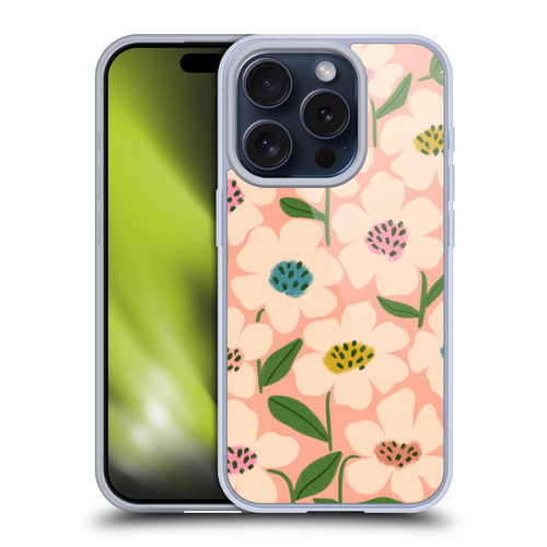 Gabriela Thomeu Floral Blossom Soft Gel Case for Apple iPhone 15 Pro
