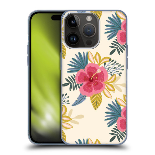 Gabriela Thomeu Floral Tropical Soft Gel Case for Apple iPhone 15 Pro