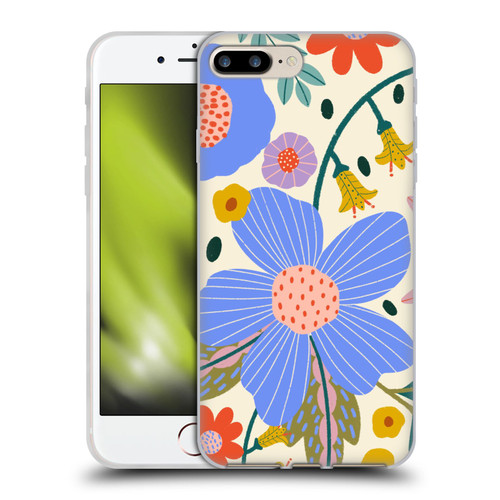 Gabriela Thomeu Floral Pure Joy - Colorful Floral Soft Gel Case for Apple iPhone 7 Plus / iPhone 8 Plus