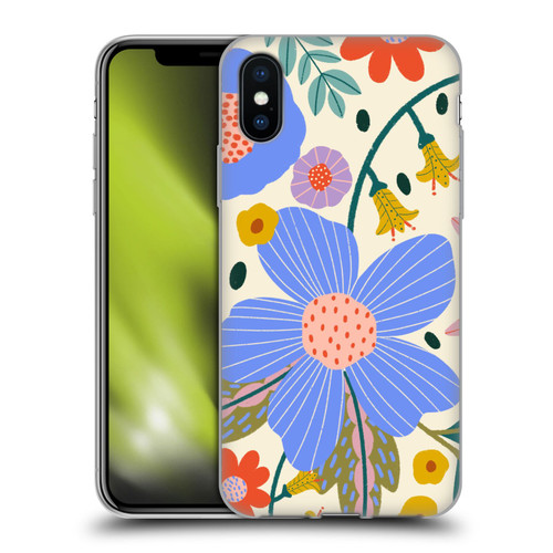 Gabriela Thomeu Floral Pure Joy - Colorful Floral Soft Gel Case for Apple iPhone X / iPhone XS