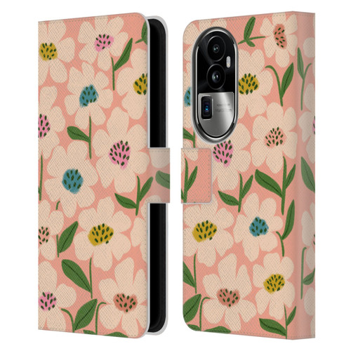 Gabriela Thomeu Floral Blossom Leather Book Wallet Case Cover For OPPO Reno10 Pro+