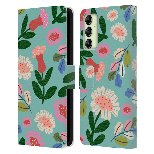 Gabriela Thomeu Floral Super Bloom Leather Book Wallet Case Cover For Samsung Galaxy A14 5G