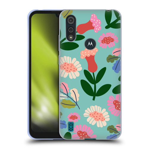 Gabriela Thomeu Floral Super Bloom Soft Gel Case for Motorola Moto E6s (2020)