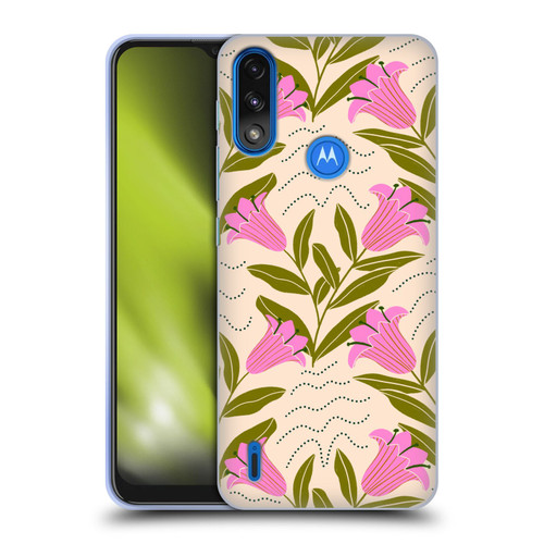 Gabriela Thomeu Floral Tulip Soft Gel Case for Motorola Moto E7 Power / Moto E7i Power