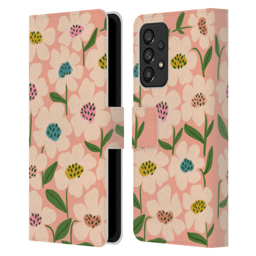 Gabriela Thomeu Floral Blossom Leather Book Wallet Case Cover For Samsung Galaxy A33 5G (2022)