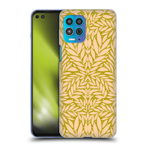 Gabriela Thomeu Floral Vintage Leaves Soft Gel Case for Motorola Moto G100