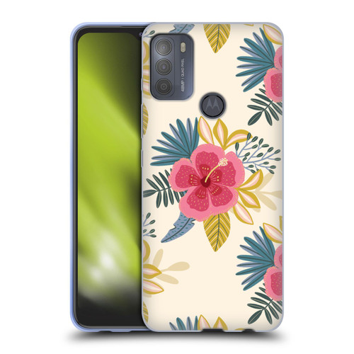 Gabriela Thomeu Floral Tropical Soft Gel Case for Motorola Moto G50