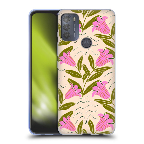 Gabriela Thomeu Floral Tulip Soft Gel Case for Motorola Moto G50