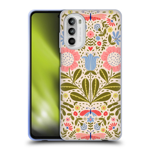 Gabriela Thomeu Floral Blooms & Butterflies Soft Gel Case for Motorola Moto G52