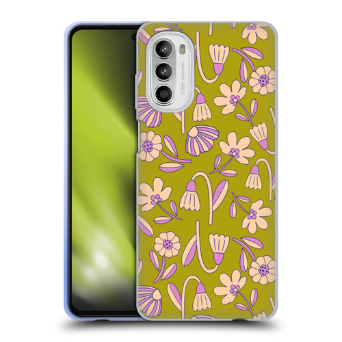 Gabriela Thomeu Floral Art Deco Soft Gel Case for Motorola Moto G52