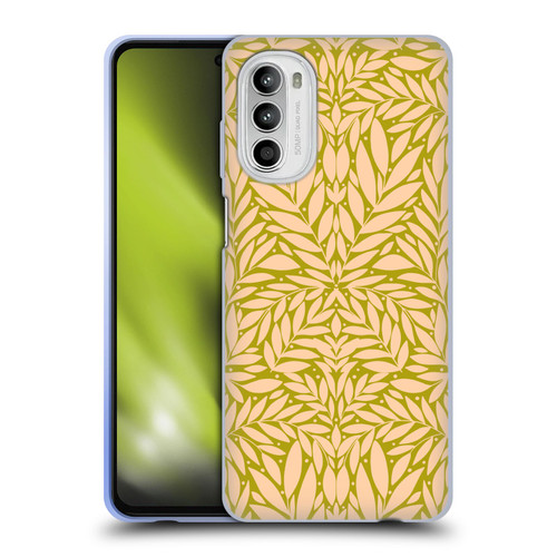 Gabriela Thomeu Floral Vintage Leaves Soft Gel Case for Motorola Moto G52