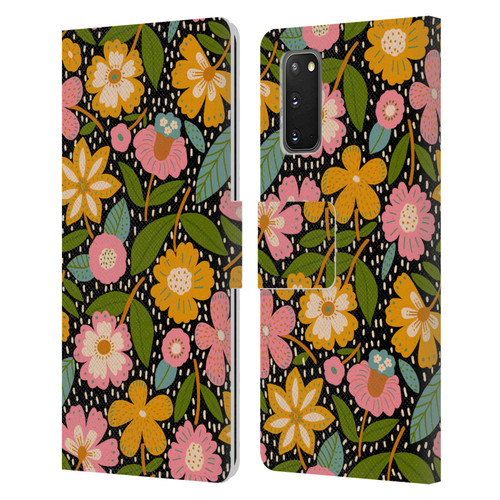 Gabriela Thomeu Floral Floral Jungle Leather Book Wallet Case Cover For Samsung Galaxy S20 / S20 5G