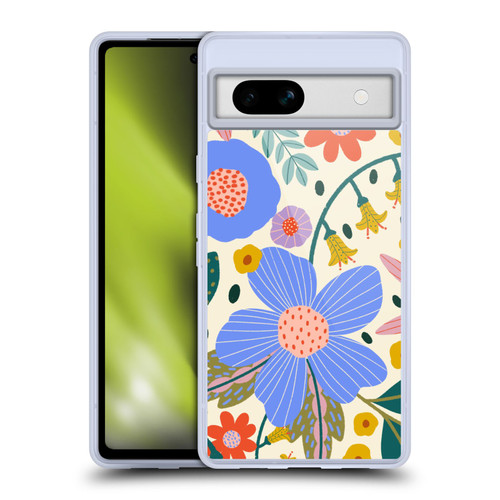 Gabriela Thomeu Floral Pure Joy - Colorful Floral Soft Gel Case for Google Pixel 7a