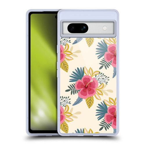 Gabriela Thomeu Floral Tropical Soft Gel Case for Google Pixel 7a