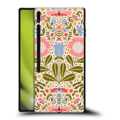 Gabriela Thomeu Floral Blooms & Butterflies Soft Gel Case for Samsung Galaxy Tab S8 Ultra