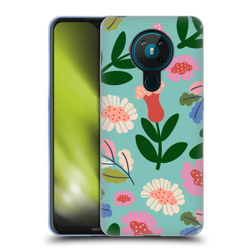 Gabriela Thomeu Floral Super Bloom Soft Gel Case for Nokia 5.3