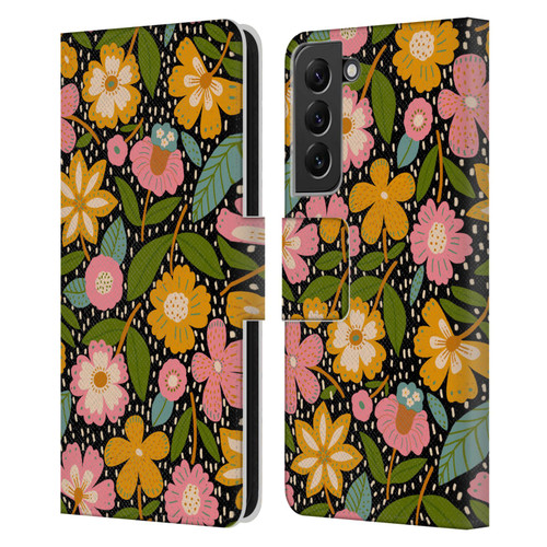 Gabriela Thomeu Floral Floral Jungle Leather Book Wallet Case Cover For Samsung Galaxy S22+ 5G