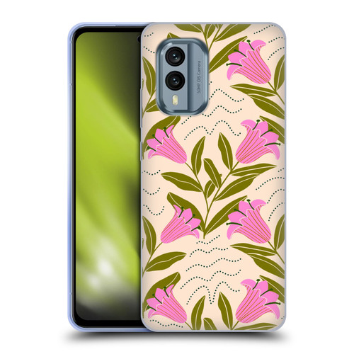 Gabriela Thomeu Floral Tulip Soft Gel Case for Nokia X30