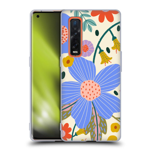 Gabriela Thomeu Floral Pure Joy - Colorful Floral Soft Gel Case for OPPO Find X2 Pro 5G