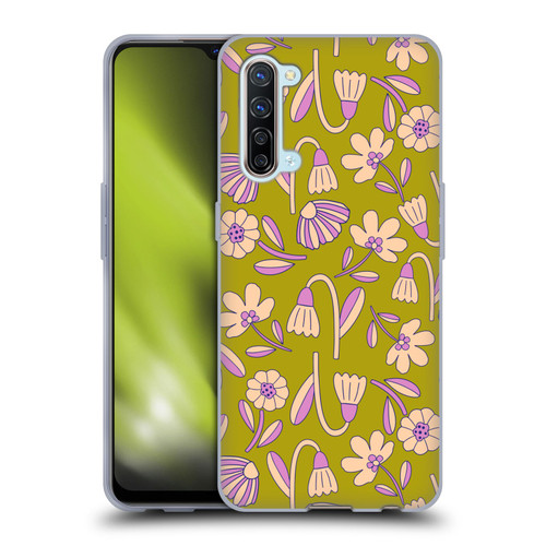 Gabriela Thomeu Floral Art Deco Soft Gel Case for OPPO Find X2 Lite 5G