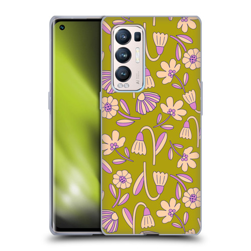 Gabriela Thomeu Floral Art Deco Soft Gel Case for OPPO Find X3 Neo / Reno5 Pro+ 5G