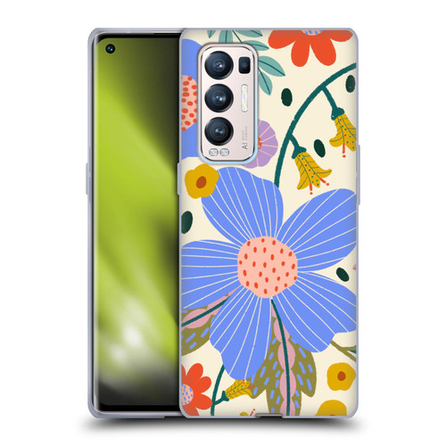 Gabriela Thomeu Floral Pure Joy - Colorful Floral Soft Gel Case for OPPO Find X3 Neo / Reno5 Pro+ 5G