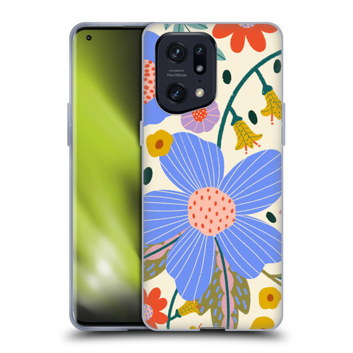 Gabriela Thomeu Floral Pure Joy - Colorful Floral Soft Gel Case for OPPO Find X5 Pro