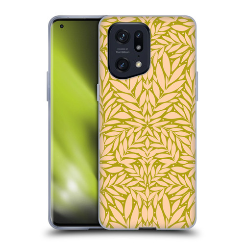 Gabriela Thomeu Floral Vintage Leaves Soft Gel Case for OPPO Find X5 Pro