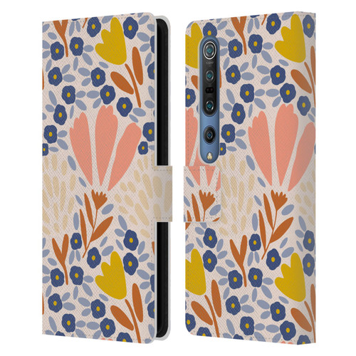 Gabriela Thomeu Floral Spring Flower Field Leather Book Wallet Case Cover For Xiaomi Mi 10 5G / Mi 10 Pro 5G
