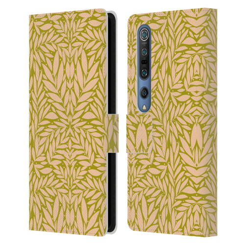 Gabriela Thomeu Floral Vintage Leaves Leather Book Wallet Case Cover For Xiaomi Mi 10 5G / Mi 10 Pro 5G