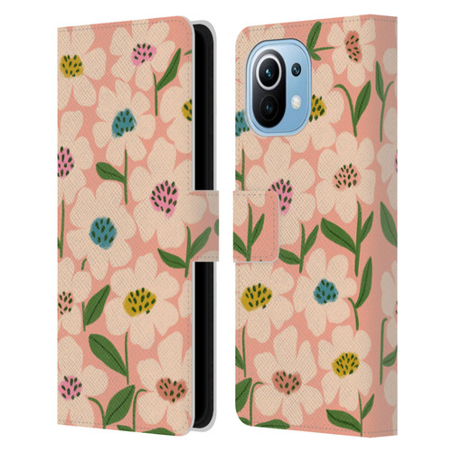 Gabriela Thomeu Floral Blossom Leather Book Wallet Case Cover For Xiaomi Mi 11