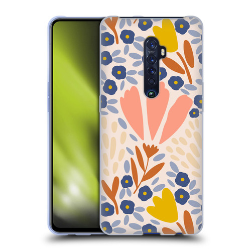 Gabriela Thomeu Floral Spring Flower Field Soft Gel Case for OPPO Reno 2