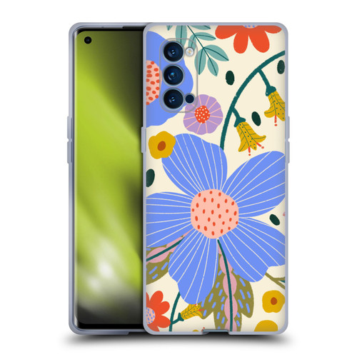 Gabriela Thomeu Floral Pure Joy - Colorful Floral Soft Gel Case for OPPO Reno 4 Pro 5G