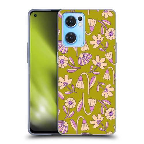 Gabriela Thomeu Floral Art Deco Soft Gel Case for OPPO Reno7 5G / Find X5 Lite