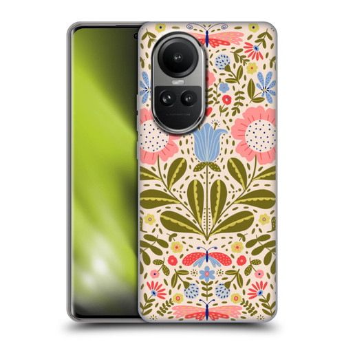 Gabriela Thomeu Floral Blooms & Butterflies Soft Gel Case for OPPO Reno10 5G / Reno10 Pro 5G