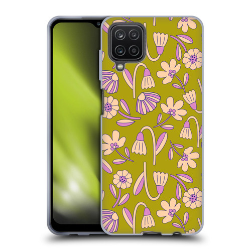 Gabriela Thomeu Floral Art Deco Soft Gel Case for Samsung Galaxy A12 (2020)