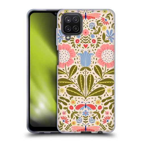 Gabriela Thomeu Floral Blooms & Butterflies Soft Gel Case for Samsung Galaxy A12 (2020)