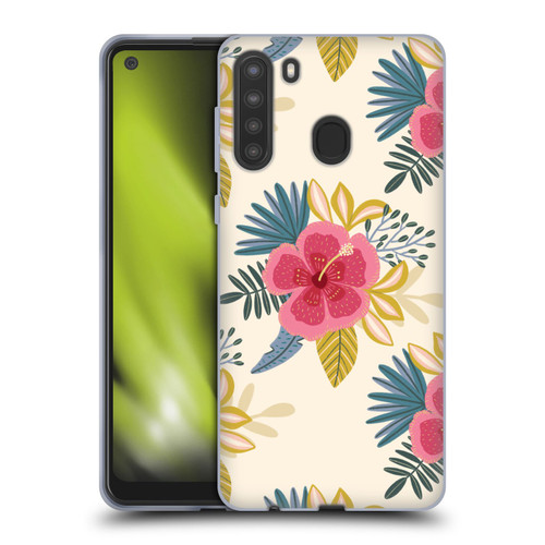 Gabriela Thomeu Floral Tropical Soft Gel Case for Samsung Galaxy A21 (2020)