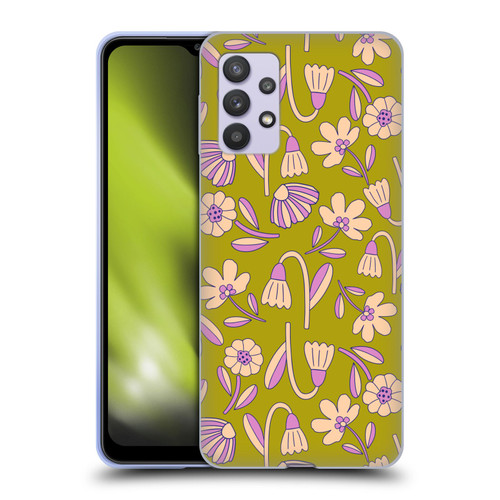Gabriela Thomeu Floral Art Deco Soft Gel Case for Samsung Galaxy A32 5G / M32 5G (2021)