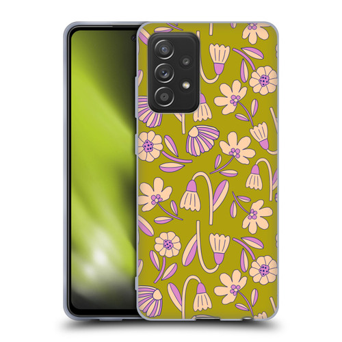 Gabriela Thomeu Floral Art Deco Soft Gel Case for Samsung Galaxy A52 / A52s / 5G (2021)