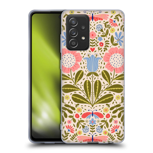 Gabriela Thomeu Floral Blooms & Butterflies Soft Gel Case for Samsung Galaxy A52 / A52s / 5G (2021)