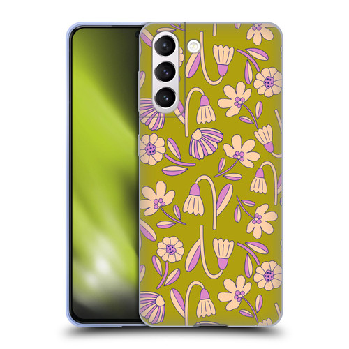 Gabriela Thomeu Floral Art Deco Soft Gel Case for Samsung Galaxy S21 5G