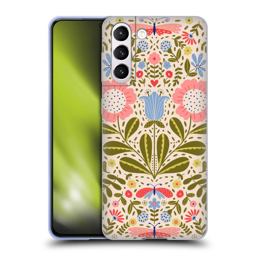 Gabriela Thomeu Floral Blooms & Butterflies Soft Gel Case for Samsung Galaxy S21 5G